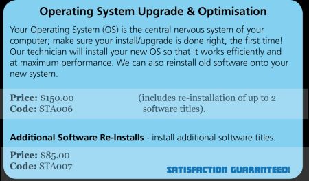 Operating system upgrade